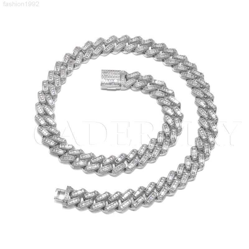 Custom Hiphop Iced Out 12mm Baguette Cuban Link Chain Moissanite S925 Silver Necklace Hiphop Rapper Charm Jewelry for Men
Custom Hiphop Iced Out 12mm Baguette Cuban Link Chain Moissanite S925 Silver Necklace Hiphop Rapper Charm Jewelry for Men
