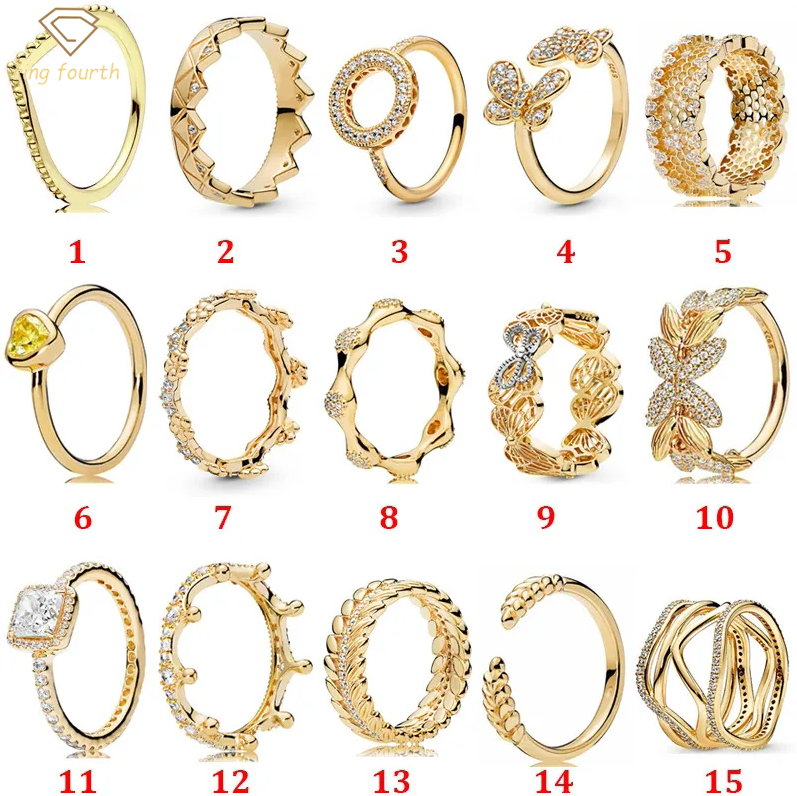 925 Silver Women Fit Pandora Rings Original Heart Crown Fashion Ring Gold Corolla Dazzling Butterfly Open Jewelry Engagement Lovers Fashion Wedding
925 Silver Women Fit Pandora Rings Original Heart Crown Fashion Ring Gold Corolla Dazzling Butterfly Open Jewelry Engagement Lovers Fashion Wedding