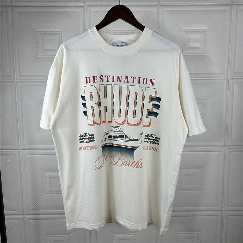 Designer Fashion Clothing Tees Tshirt Rhude Niche American Summer Vacation Style Yacht Letter Print Short Sleeved Mens Hiphop Loose Tshirt Trend Cotton Streetwe, Creamy-white
Designer Fashion Clothing Tees Tshirt Rhude Niche American Summer Vacation Style Yacht Letter Print Short Sleeved Mens Hiphop Loose Tshirt Trend Cotton Streetwe, Creamy-white