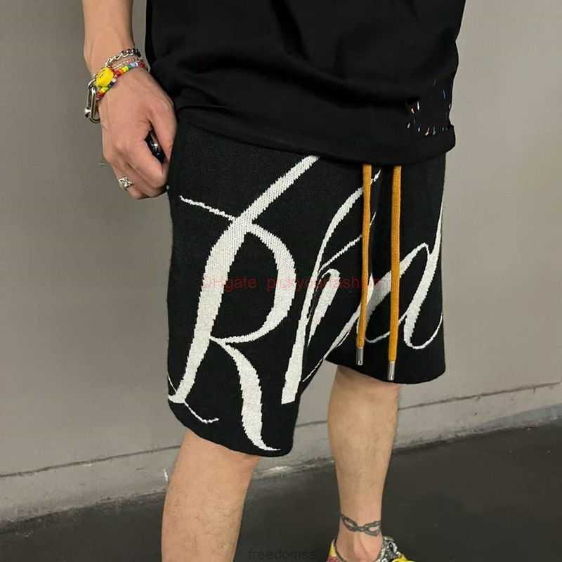 Designer Short Fashion Casual Clothing Beach shorts Rhude Letter Jacquard Drawstring Knitted Wool Casual Loose Shorts Trendy Label Joggers Sportswear Outdoor Fit, Black
Designer Short Fashion Casual Clothing Beach shorts Rhude Letter Jacquard Drawstring Knitted Wool Casual Loose Shorts Trendy Label Joggers Sportswear Outdoor Fit, Black