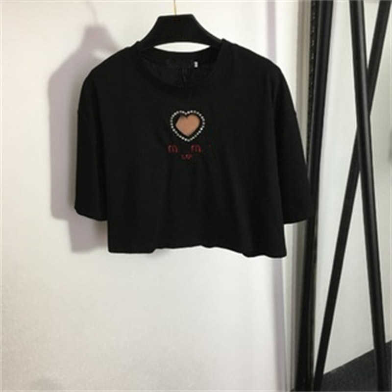 Designer T Shirt Womens Clothing Pure Cotton Fabric Love Embroidery Hollow Ironing Drill Loose Round Neck Short-sleeved T-shirt Designers Tops 55
Designer T Shirt Womens Clothing Pure Cotton Fabric Love Embroidery Hollow Ironing Drill Loose Round Neck Short-sleeved T-shirt Designers Tops 55