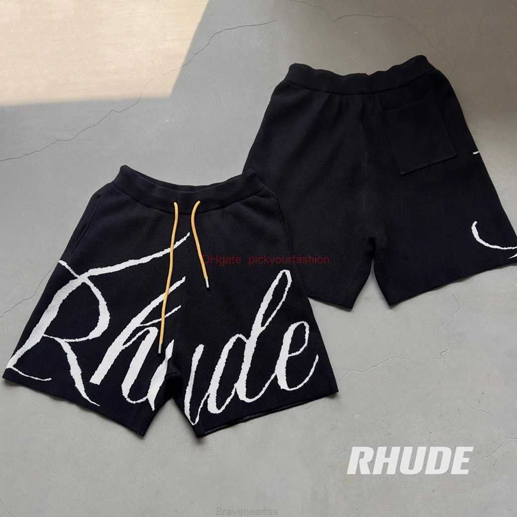 Designer Short Fashion Casual Clothing Beach shorts Shanghai Shipped Rhude Jacquard Letter High Street Drawstring Knitted Shorts Unisex Casual Versatile Pants Jo, Black
Designer Short Fashion Casual Clothing Beach shorts Shanghai Shipped Rhude Jacquard Letter High Street Drawstring Knitted Shorts Unisex Casual Versatile Pants Jo, Black