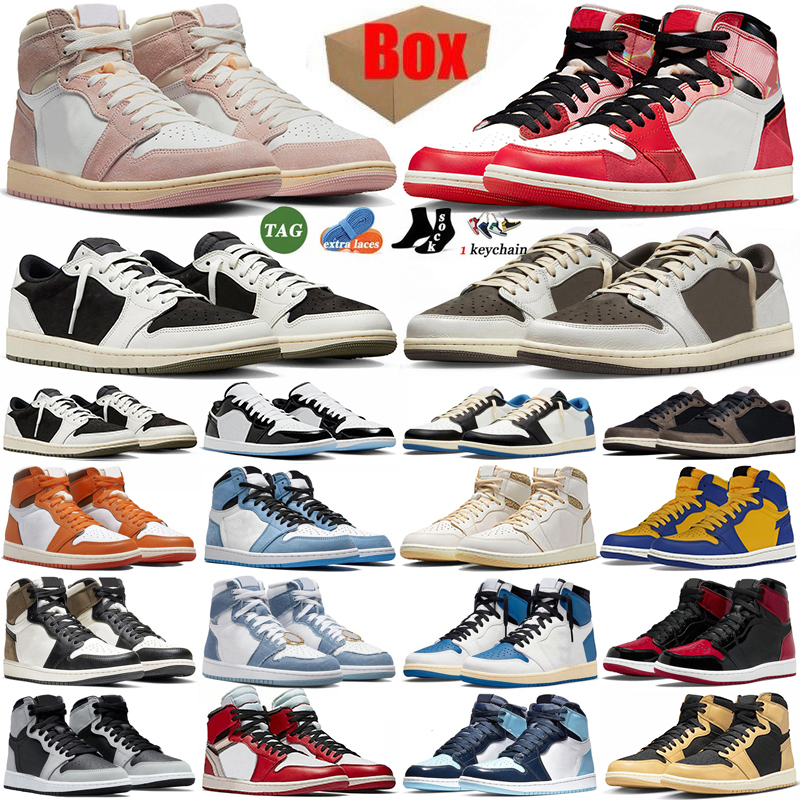 2023 Men Women Basketball Shoes Jordens Jumpman 1 1s High Og Washed Pink Lost and Found Sneakers Travis Scoot University Blue Dark Mocha Spider Verse Trainers Sports, Item.31 36-47
2023 Men Women Basketball Shoes Jordens Jumpman 1 1s High Og Washed Pink Lost and Found Sneakers Travis Scoot University Blue Dark Mocha Spider Verse Trainers Sports, Item.31 36-47