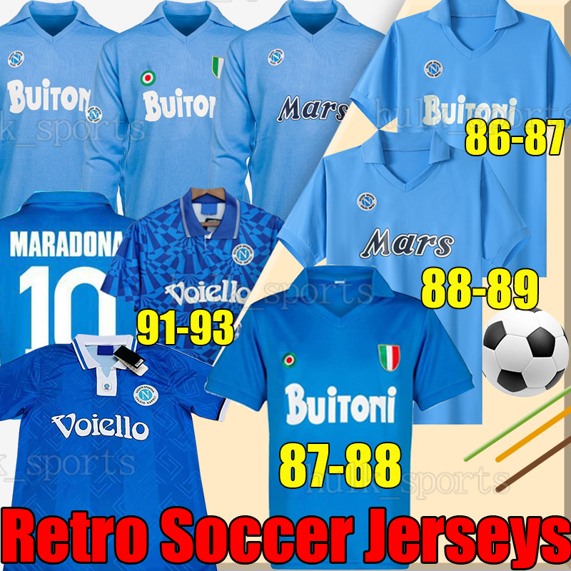 Maradona Napoli Retro Soccer Jerseys 1986 1987 1988 1989 1990 1991 1993 1994 Naples Coppa Italia Diego Napule Vintage Calcio Classic Men long sleeves football shirts, 1986-87 home
Maradona Napoli Retro Soccer Jerseys 1986 1987 1988 1989 1990 1991 1993 1994 Naples Coppa Italia Diego Napule Vintage Calcio Classic Men long sleeves football shirts, 1986-87 home