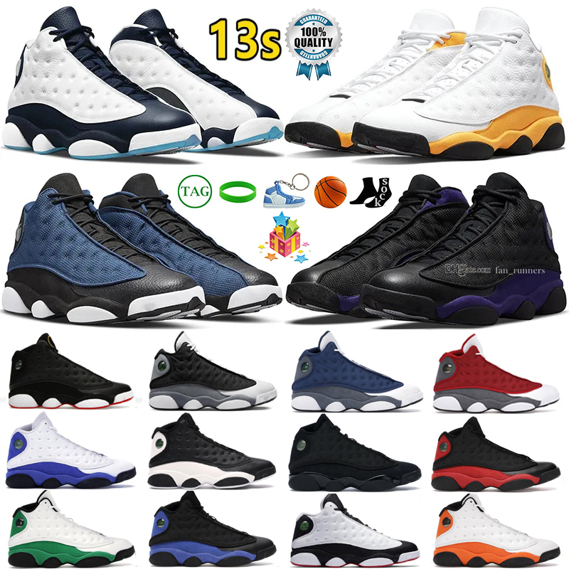 Jumpman 13 13s Basketball Shoes Playoffs OG Chicago Black Flint French Brave Blue Lucky Green Hyper Royal Obsidian Starfish Lakers Dirty Bred Altitude Sneakers