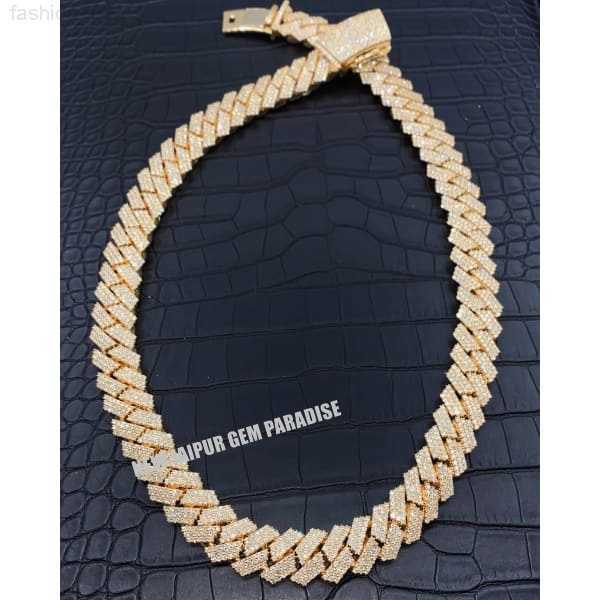20mm Moissanite Cuban Link Chain | Vvs1 Quality Moissanite Diamond | 925 Sterling Silver | Gold Plated | Men Necklace
20mm Moissanite Cuban Link Chain | Vvs1 Quality Moissanite Diamond | 925 Sterling Silver | Gold Plated | Men Necklace