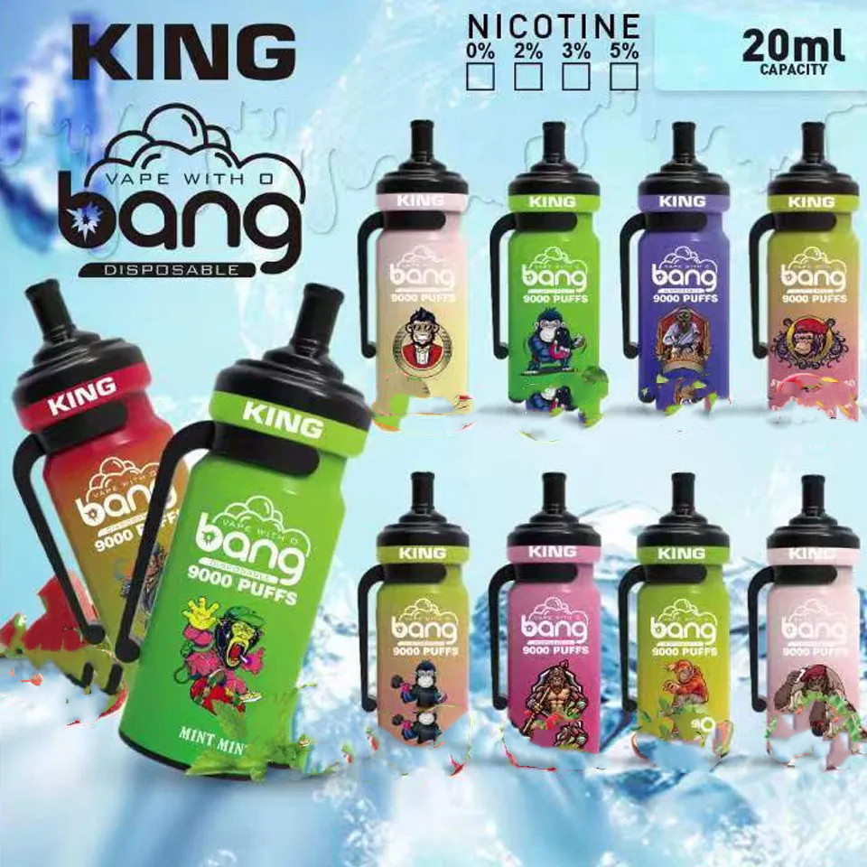 Original E cigarette Bang king vape 9000 puffs disposable vape puff 9K Hits 0% 2% 3% 5% Mesh Coil puffbar 20ML 600mAh Battery Prefilled Carts recyclable vapes bangvape
Original E cigarette Bang king vape 9000 puffs disposable vape puff 9K Hits 0% 2% 3% 5% Mesh Coil puffbar 20ML 600mAh Battery Prefilled Carts recyclable vapes bangvape
