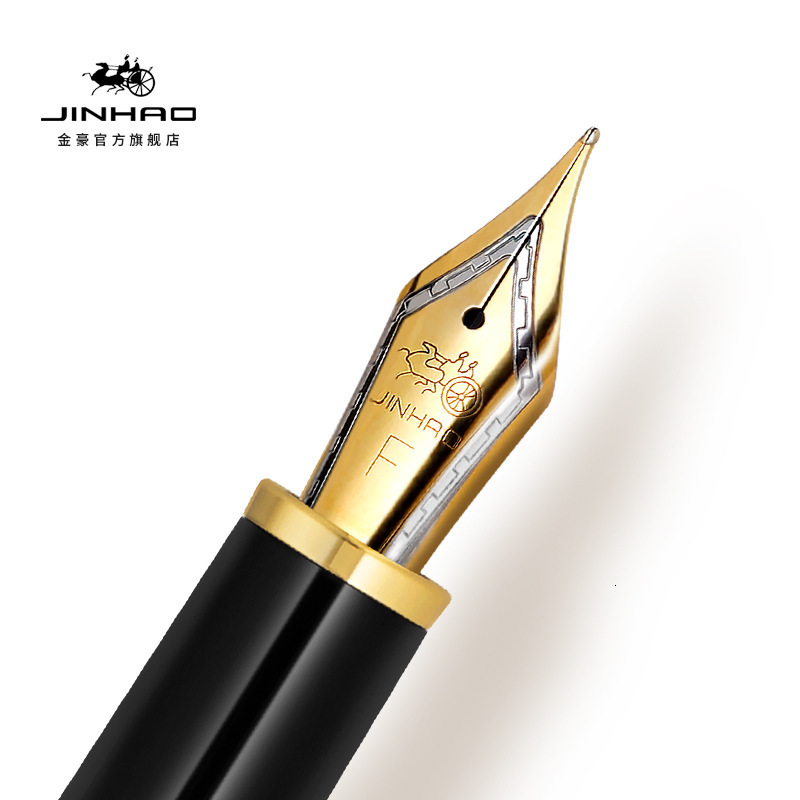 Fountain Pens Jinhao 9056 Tiger Embossed Fountain Pen EFFMBent Nib Handmade Wooden Writing Office Pen Set Business Stationery Gifts 230620