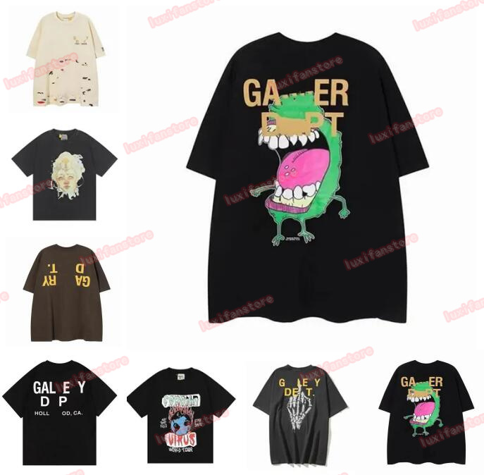 Men' T-shirts Galleryes depts Designer Summer Gallary Shirt Alphabet Printed Star Same Round Neck Short Sleeve T-shirt for Men and Women, W111
Men' T-shirts Galleryes depts Designer Summer Gallary Shirt Alphabet Printed Star Same Round Neck Short Sleeve T-shirt for Men and Women, W111