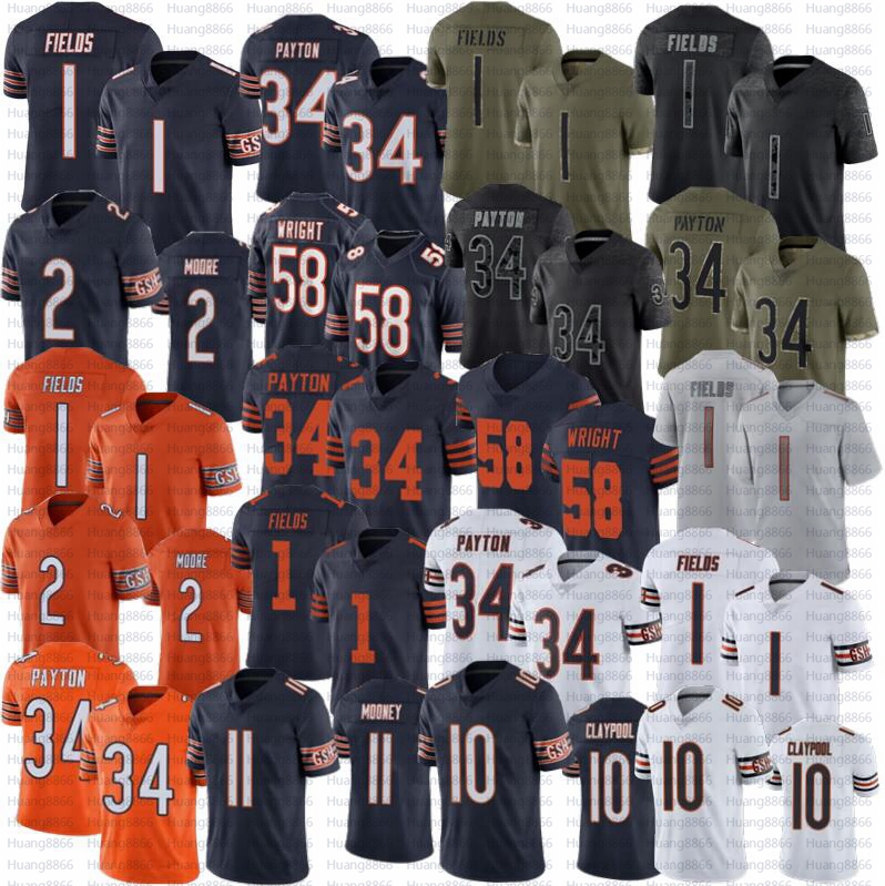 DJ Moore Justin Fields football jersey Claypool Bear Walter Payton Darnell Wright Darnell Mooney Jerseys, Men
DJ Moore Justin Fields football jersey Claypool Bear Walter Payton Darnell Wright Darnell Mooney Jerseys, Men