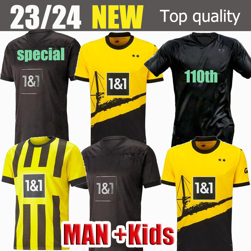 23 24 110Th soccer jerseys Dortmund Borussia HAALAND KAMARA 2023 2024 black football shirt REUS BELLINGHAM HUMMELS REYNA BRANDT men kids kit maillot de foot S-4XL
23 24 110Th soccer jerseys Dortmund Borussia HAALAND KAMARA 2023 2024 black football shirt REUS BELLINGHAM HUMMELS REYNA BRANDT men kids kit maillot de foot S-4XL