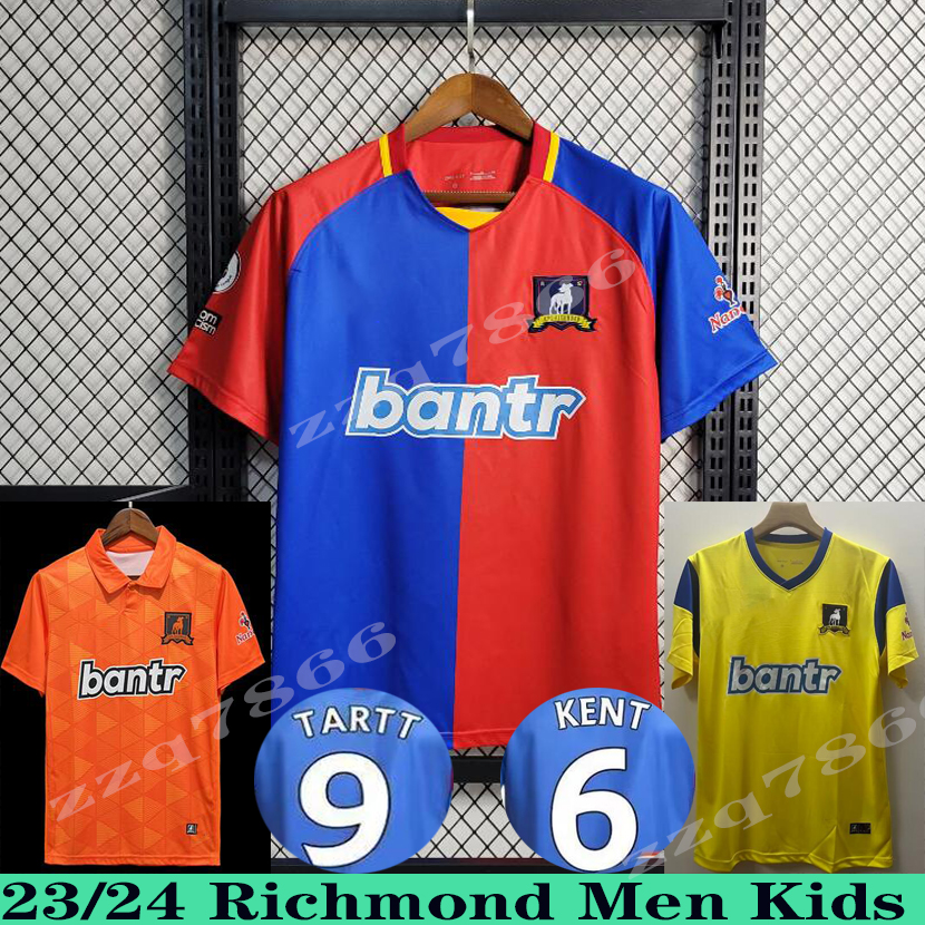 

2023 2024 AFC Richmond Soccer Jerseys Ted Lasso KENT TARTT ROJAS OBISANYA MONTLAUR GOODMAN football men kids shirt, Red