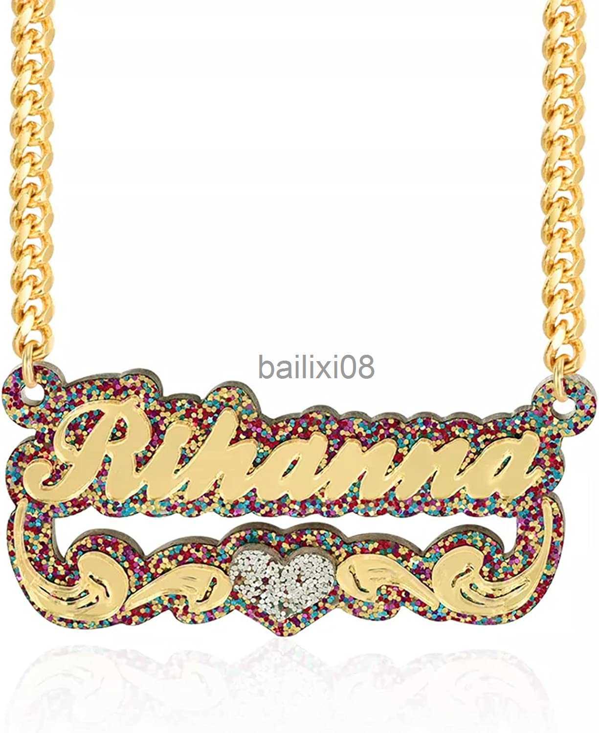 Pendant Necklaces Baby Girl Custom Name Neckle rylic Nameplate Personalized rylic Neckle Name With Underline Heart For Women Kids J230620
Pendant Necklaces Baby Girl Custom Name Neckle rylic Nameplate Personalized rylic Neckle Name With Underline Heart For Women Kids J230620