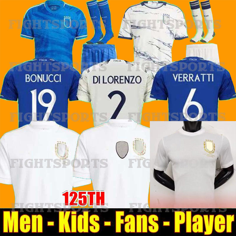 2023 italy 125 year anniversary soccer jerseys Italia 125th maglie da calcio VERRATTI CHIESA GNONTO football Shirt LORENZO POLITANO GRIFO uniform men kids kit
2023 italy 125 year anniversary soccer jerseys Italia 125th maglie da calcio VERRATTI CHIESA GNONTO football Shirt LORENZO POLITANO GRIFO uniform men kids kit