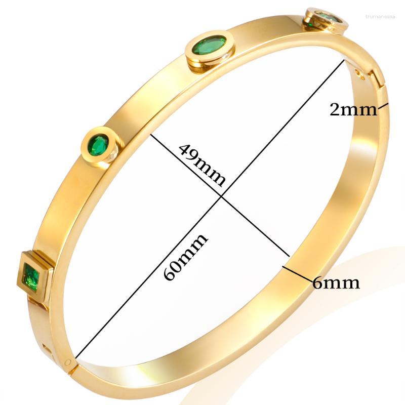 Bangle Trendy Cubic Zirconia Bracelet 18K Stainless Steel CZ Crystal Bangles Cuff For Women Charm Fashion Jewelry Raym22
Bangle Trendy Cubic Zirconia Bracelet 18K Stainless Steel CZ Crystal Bangles Cuff For Women Charm Fashion Jewelry Raym22