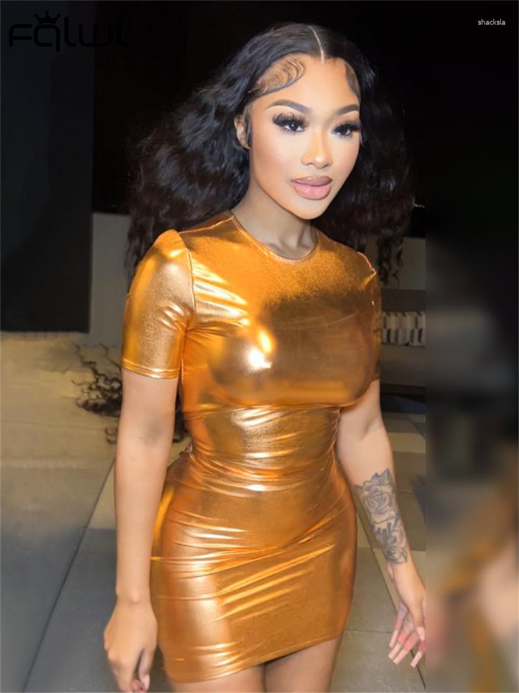 Casual Dresses Habbris Summer Sexy Up Leather Mini Club For Women 2023 O Neck Short Sleeve Bodycon Solid Dress, Gold
Casual Dresses Habbris Summer Sexy Up Leather Mini Club For Women 2023 O Neck Short Sleeve Bodycon Solid Dress, Gold