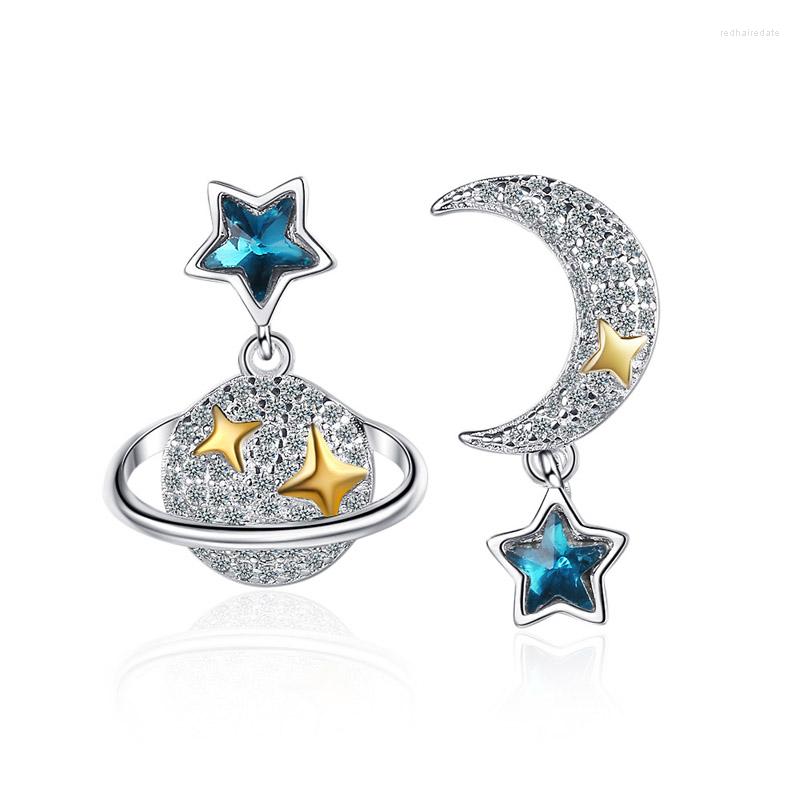 Stud Earrings Asymmetry Globe Moon Stars Earring For Women Girl Lady Fine Jewelry Gift S925 Silver Zircon
Stud Earrings Asymmetry Globe Moon Stars Earring For Women Girl Lady Fine Jewelry Gift S925 Silver Zircon