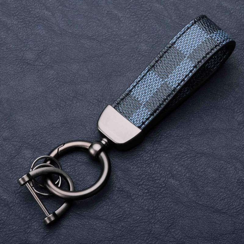 Elegant Design Pattern Leather Car Handbag Decorate Key chain Keyrings Keychain for Men Women Gift