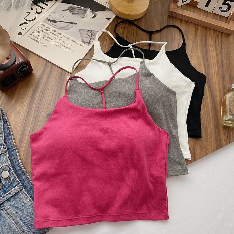 Women's Tanks Korean Fashion Casual Camis Women Almighty Summer Sleeveless Solid Colours Femme Corset Crop Tank Tops With Built In Bras, Black
Women's Tanks Korean Fashion Casual Camis Women Almighty Summer Sleeveless Solid Colours Femme Corset Crop Tank Tops With Built In Bras, Black