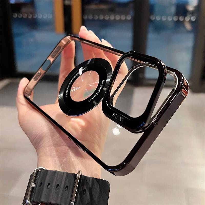 Transparent Magsafe Camera Bracket Stand Phone Case For iPhone 14 13 12 Pro Max Magnetic Holder Wireless Charging Cover Funda
Transparent Magsafe Camera Bracket Stand Phone Case For iPhone 14 13 12 Pro Max Magnetic Holder Wireless Charging Cover Funda