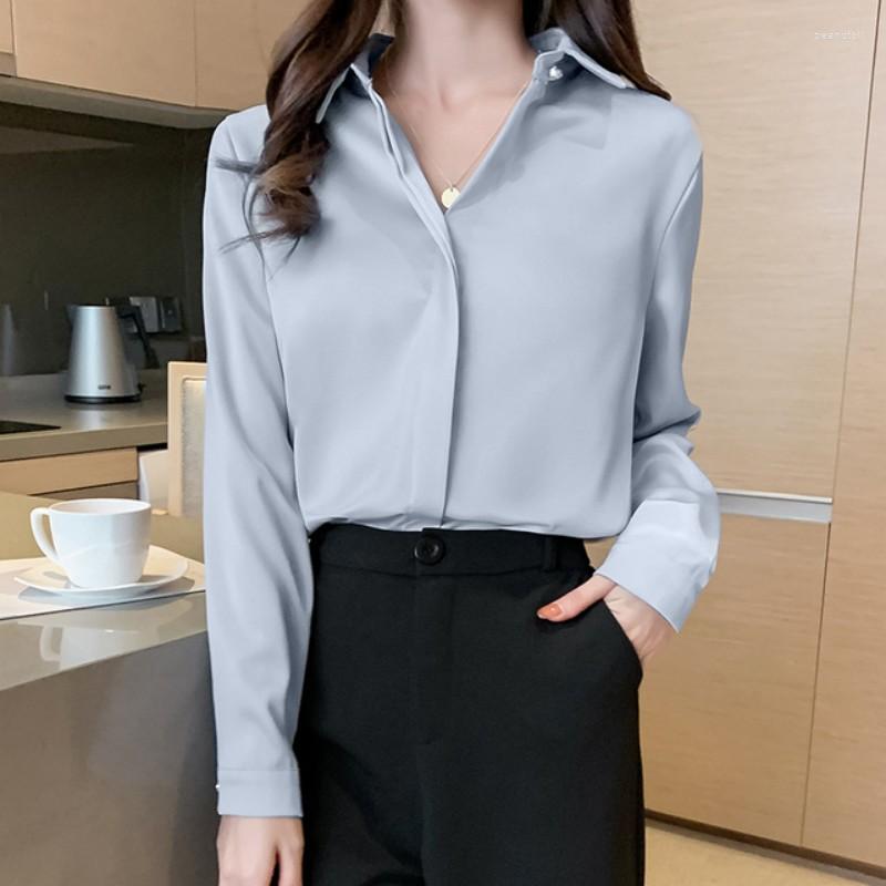 Women' Blouses 2023 Spring Women' Shirts Satin Blouse For Women Long Sleeve Shirt Silk White OL Woman Solid Pullover Ladies Tops, Army green
Women' Blouses 2023 Spring Women' Shirts Satin Blouse For Women Long Sleeve Shirt Silk White OL Woman Solid Pullover Ladies Tops, Army green