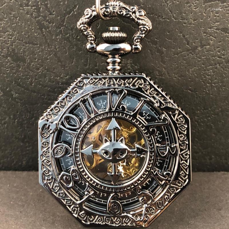 Pocket Watches Half Bronze Mechanical Hand Winding Watch Hollow Arabic Numerals Skeleton Pendant Chain Clock, Picture shown
Pocket Watches Half Bronze Mechanical Hand Winding Watch Hollow Arabic Numerals Skeleton Pendant Chain Clock, Picture shown