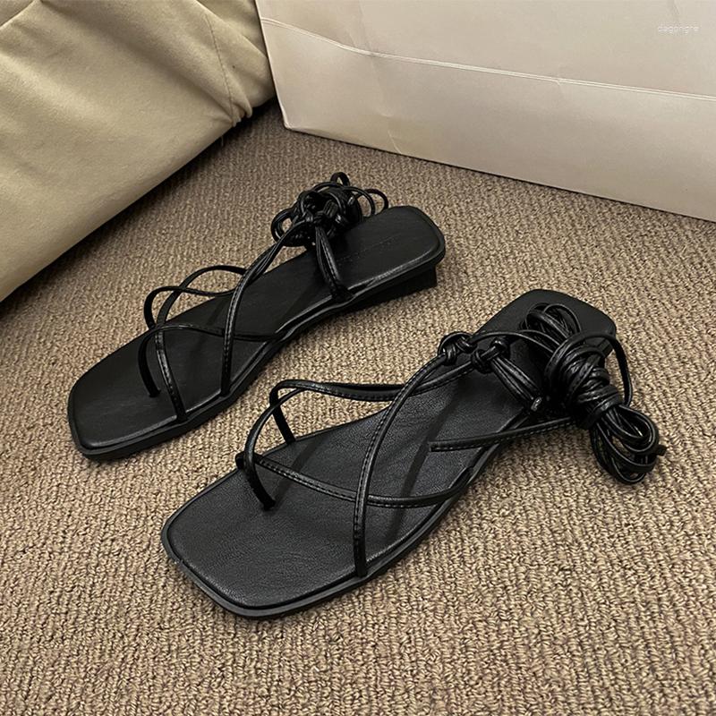 Sandals 2023 Women Flats Casual Shoes Lace Up Open Toe Slides Trend Summer Fashion Beach Party Flip-flops Lady Zapatos, Beige
Sandals 2023 Women Flats Casual Shoes Lace Up Open Toe Slides Trend Summer Fashion Beach Party Flip-flops Lady Zapatos, Beige