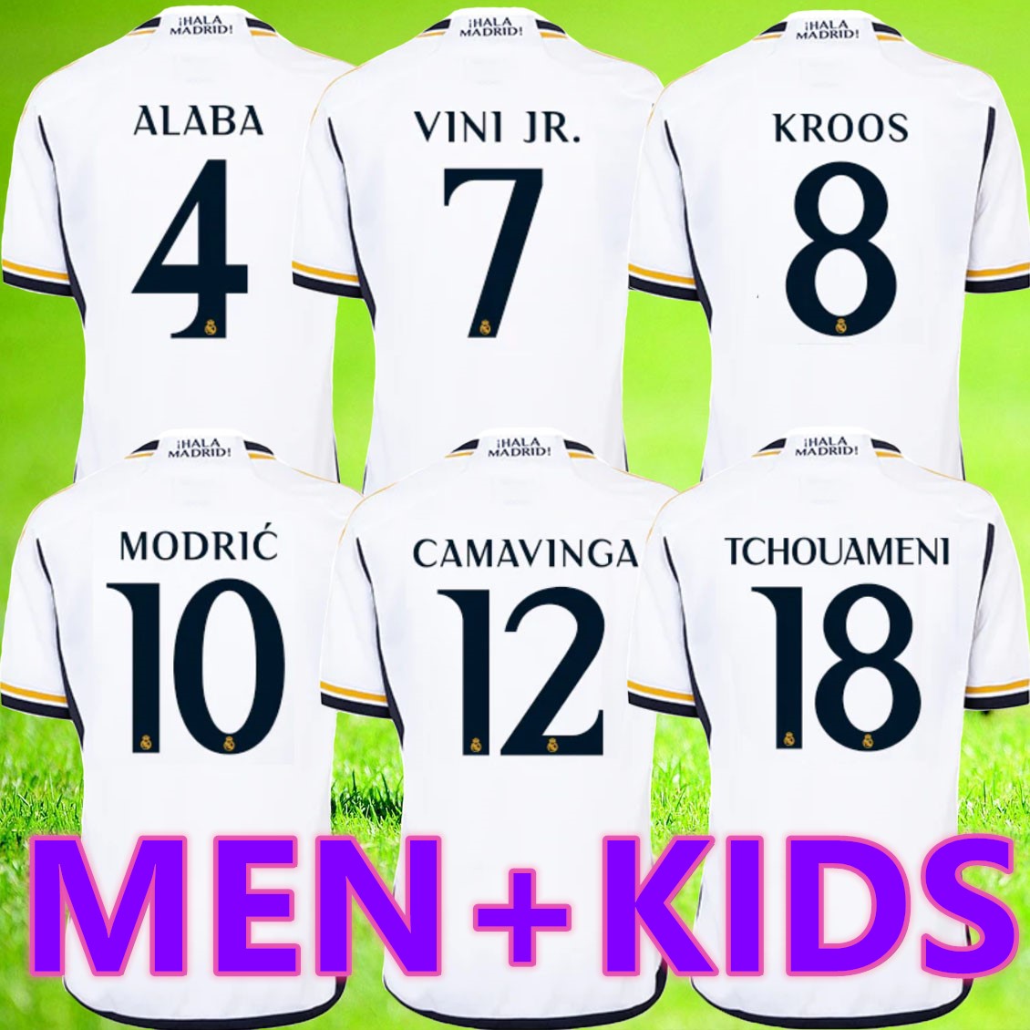 2023 2024 soccer jerseys REAL VINI JR CAMAVINGA TCHOUAMENI VALVERDE MODRIC ALABA camiseta Kroos Rodriguez uniform home away men kids kit football shirt, Goalkeeper
2023 2024 soccer jerseys REAL VINI JR CAMAVINGA TCHOUAMENI VALVERDE MODRIC ALABA camiseta Kroos Rodriguez uniform home away men kids kit football shirt, Goalkeeper