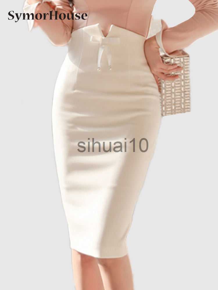 Skirts SymorHouse High Waist Midi Skirts Women Spring Summer Office Korean Elegant Split Back Sexy White Bodycon Pencil Skirt Female J230621
Skirts SymorHouse High Waist Midi Skirts Women Spring Summer Office Korean Elegant Split Back Sexy White Bodycon Pencil Skirt Female J230621