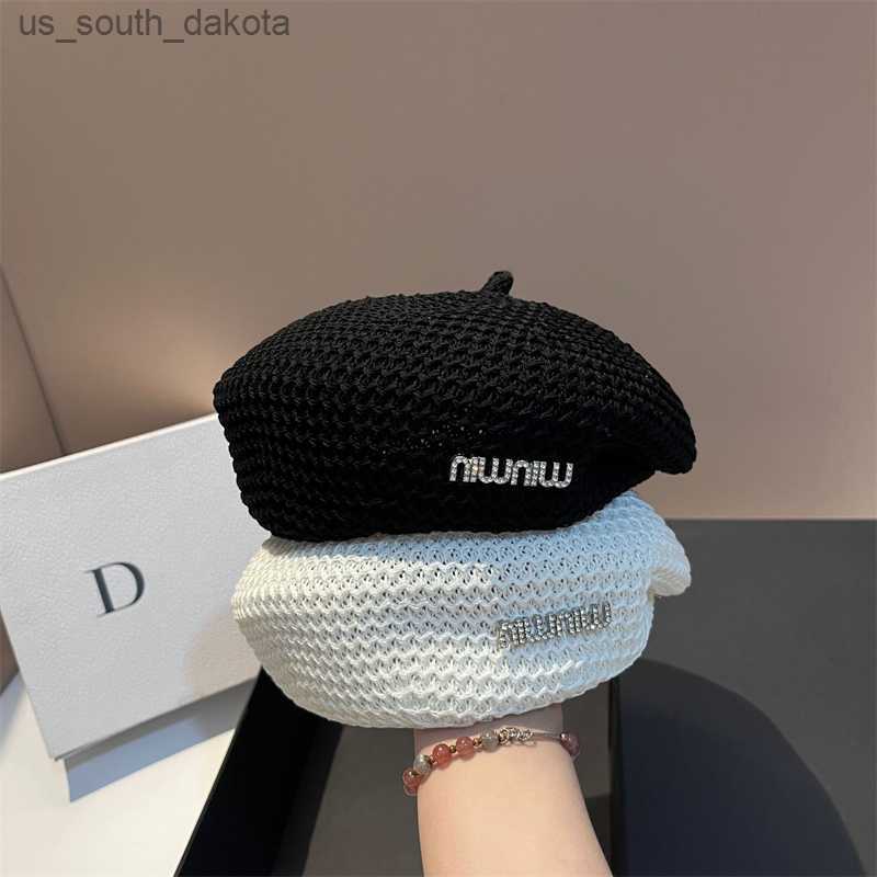 Summer Women's Beret New Cute Crochet Beret Korean Version of The Sunshade Painter Hat Fashion Outdoor Sunshade Beach Hat L230523, White
Summer Women's Beret New Cute Crochet Beret Korean Version of The Sunshade Painter Hat Fashion Outdoor Sunshade Beach Hat L230523, White