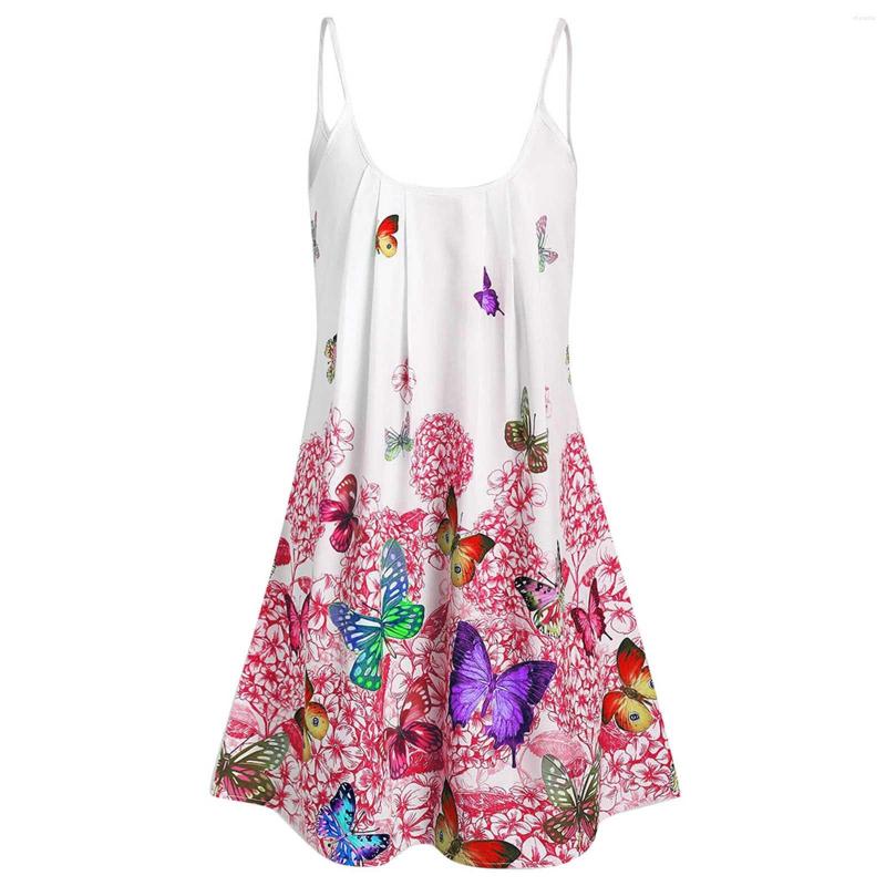 Casual Dresses Women's Dress Fashion Plus Size Summer Print Butterfly Sleeveless Sling Mini Bohemian Beach Party Vestidos, Bu
Casual Dresses Women's Dress Fashion Plus Size Summer Print Butterfly Sleeveless Sling Mini Bohemian Beach Party Vestidos, Bu