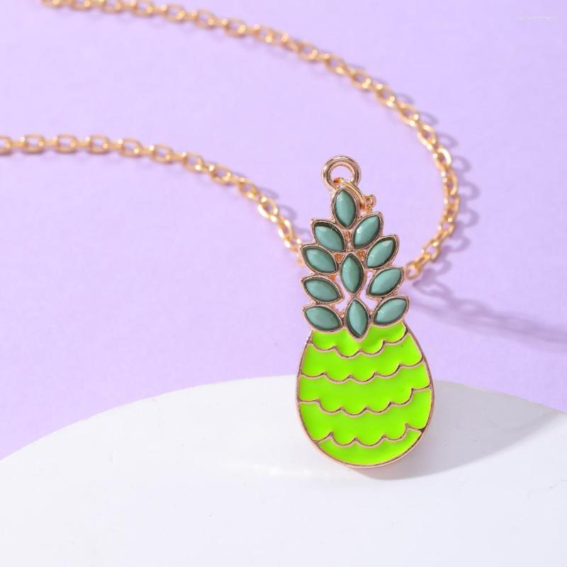 Pendant Necklaces Summer Style Watermelon Pineapple Necklace Ananas Melon Gold Choker Chain Sandy Beach Fruit Jewelry For Women Girls Gift
Pendant Necklaces Summer Style Watermelon Pineapple Necklace Ananas Melon Gold Choker Chain Sandy Beach Fruit Jewelry For Women Girls Gift