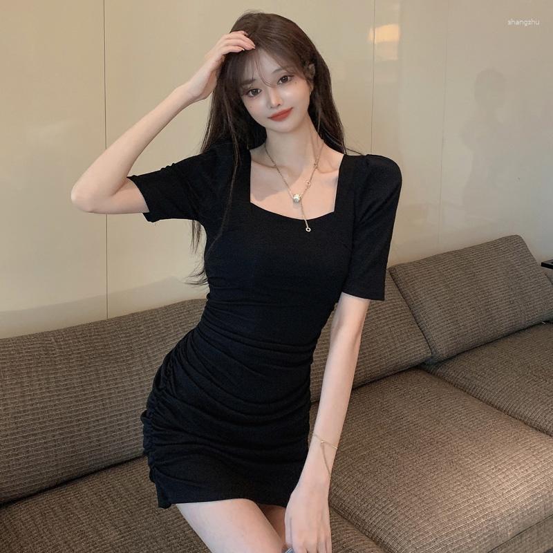 Party Dresses One-Piece Summer Women Sexy Vintage Short Sleeve Waist Slim Mini Dress Korean Temperament Fashion Casual Femme Sundress, Black
Party Dresses One-Piece Summer Women Sexy Vintage Short Sleeve Waist Slim Mini Dress Korean Temperament Fashion Casual Femme Sundress, Black