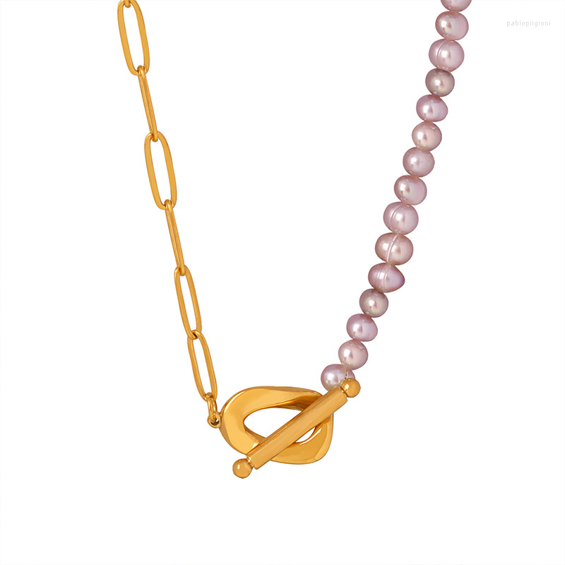 Choker Minar Chic Purple Freshwater Pearl For Women 18K Gold PVD Plated Stainless Steel Asymmetric OT Clasp Necklace
Choker Minar Chic Purple Freshwater Pearl For Women 18K Gold PVD Plated Stainless Steel Asymmetric OT Clasp Necklace