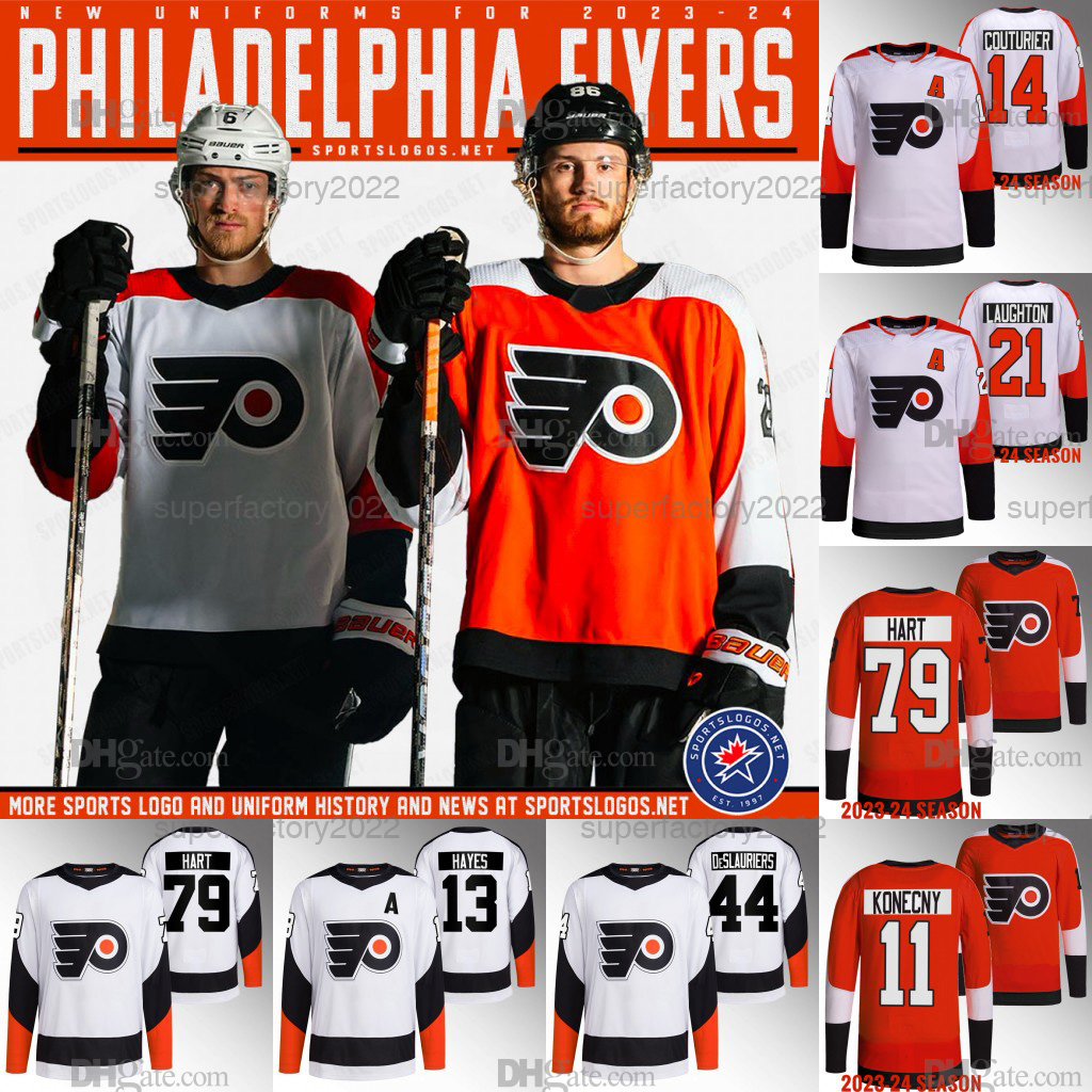 

Philadelphia Flyers 2023-24 jersey Carter Hart Kevin Hayes Travis Konecny Cam Atkinson Sean Couturier Owen Tippett Travis Sanheim Tony DeAngelo Nicolas, 2023/24 women s-xxl
