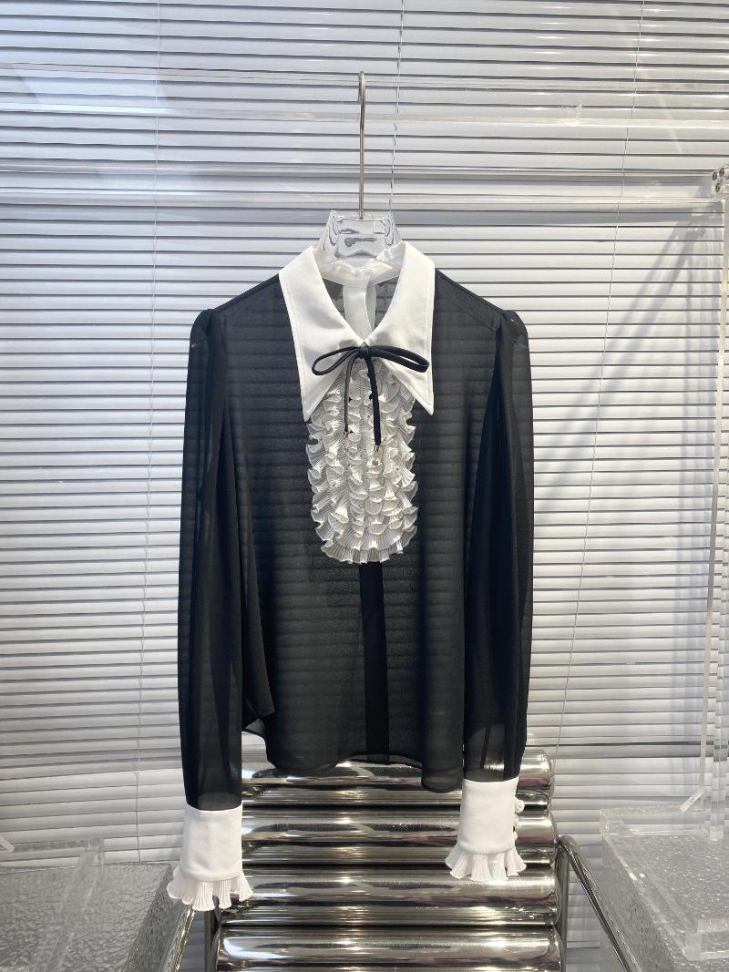 Women' Blouses 2023 Women Fashion Bubble Long Sleeves Sexy Casual Edge Beads Polo Collar Black Shirt 0303
Women' Blouses 2023 Women Fashion Bubble Long Sleeves Sexy Casual Edge Beads Polo Collar Black Shirt 0303