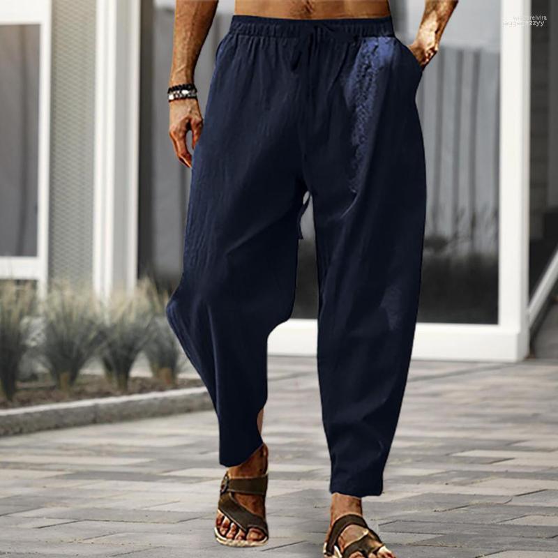 Men's Pants Men's Men Summer Sweatpants Solid Color Drawstring Loose Elastic Waist Pockets Sports Deep Crotch Jogging Trousers Female, Navy blue
Men's Pants Men's Men Summer Sweatpants Solid Color Drawstring Loose Elastic Waist Pockets Sports Deep Crotch Jogging Trousers Female, Navy blue