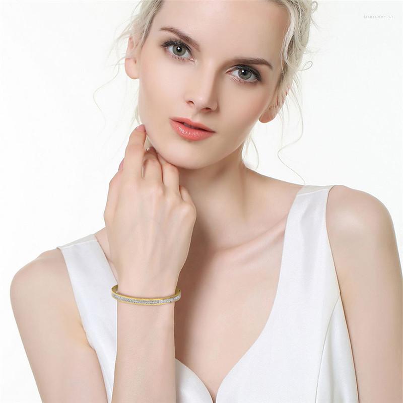 Bangle KOtik Two Row Crystal Rhinestone Pave Stainless Steel Bracelets & Bangles For Women Fashion Jewelry AccessoriesBangle Raym22
Bangle KOtik Two Row Crystal Rhinestone Pave Stainless Steel Bracelets & Bangles For Women Fashion Jewelry AccessoriesBangle Raym22