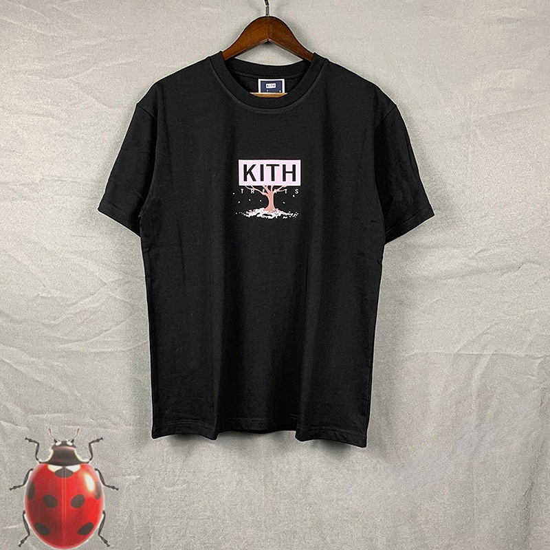 Men's T-Shirts Summer Kith Treats Box T-Shirt Men Women Streetwear Limited Cherry Tree Kith T Shirt Oversize 230621
