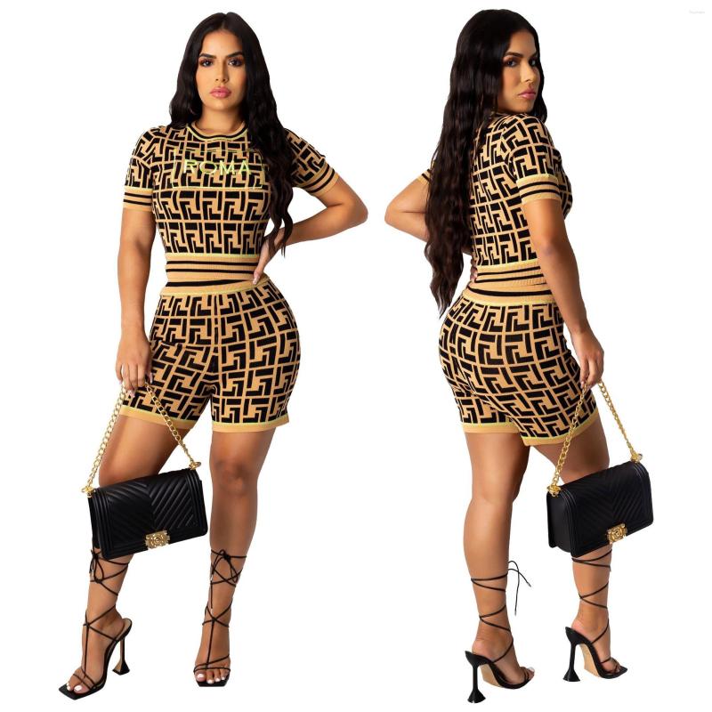 Women' Tracksuits Europe And America Casual Women Shorts Two Piece Set Female Slim Letter Embroid Suit Streetwear Round Sleeve Tops, Dark brown
Women' Tracksuits Europe And America Casual Women Shorts Two Piece Set Female Slim Letter Embroid Suit Streetwear Round Sleeve Tops, Dark brown