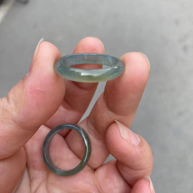 Cluster Rings Natural Jadeite A-level With Certificate Ring Elegant Delicate Refer-ring Blue Water Jade Handring Perfect Fashion Jewelry
Cluster Rings Natural Jadeite A-level With Certificate Ring Elegant Delicate Refer-ring Blue Water Jade Handring Perfect Fashion Jewelry