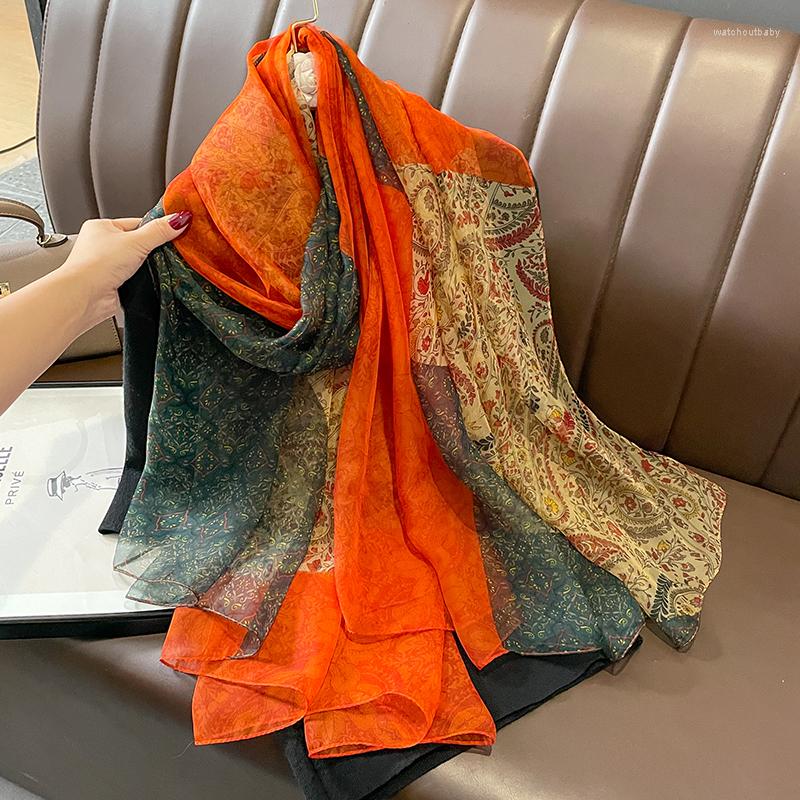 Scarves Spring Summer Women Fashion Travel Sun Resistance Paisley Printed Shawl Ladies Thin Soft Long Silk Foulard Gauzy Chiffon Scarf
Scarves Spring Summer Women Fashion Travel Sun Resistance Paisley Printed Shawl Ladies Thin Soft Long Silk Foulard Gauzy Chiffon Scarf