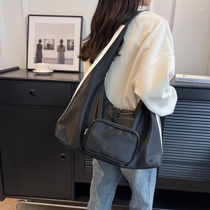 Evening Bags Simple Casual Black Single Shoulder Underarm Bag Striped Nylon Women's Commuting Tote Satchel Fashion Versatile Travel
Evening Bags Simple Casual Black Single Shoulder Underarm Bag Striped Nylon Women's Commuting Tote Satchel Fashion Versatile Travel
