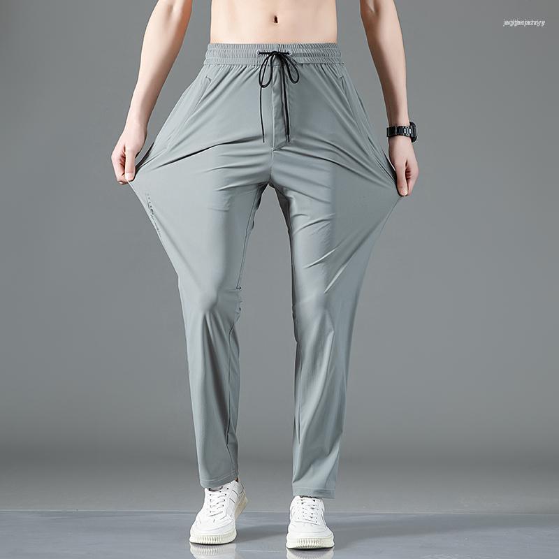 Men's Pants Men's Summer Men Thin Joggers Sports Ice Silk Sweatpants Spring Elastic Trousers Breathable Harajuku Straight Leg, Black
Men's Pants Men's Summer Men Thin Joggers Sports Ice Silk Sweatpants Spring Elastic Trousers Breathable Harajuku Straight Leg, Black