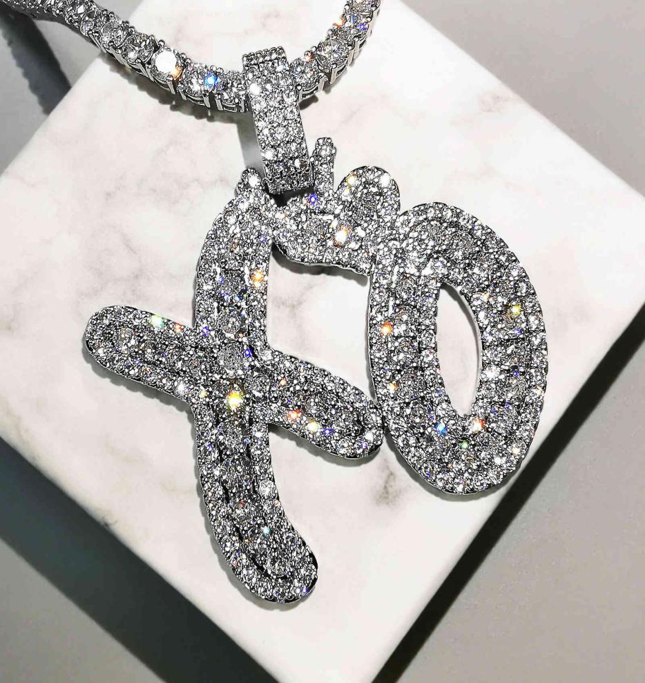 Bling Letters Pendant Necklace AAA Zircon Heart XO Celebrity Style Mens Necklace Fashion Rap Hip Hop Jewelry 2103235950741
Bling Letters Pendant Necklace AAA Zircon Heart XO Celebrity Style Mens Necklace Fashion Rap Hip Hop Jewelry 2103235950741