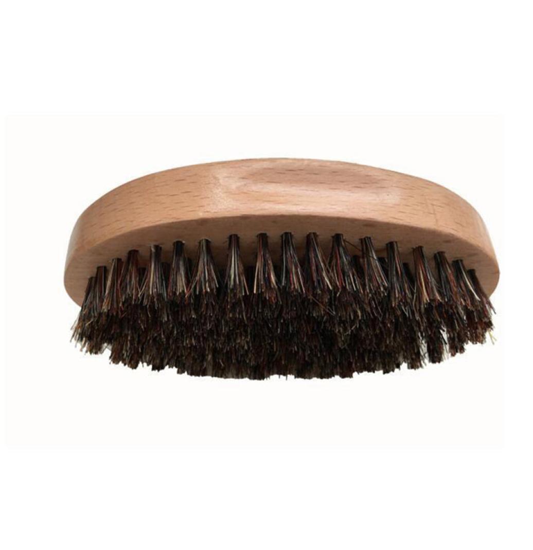 

Real Boar Bristle Beard Brush Wooden Shaving Brush Portable oval Brush For Beards Mustache Face Massage9579481