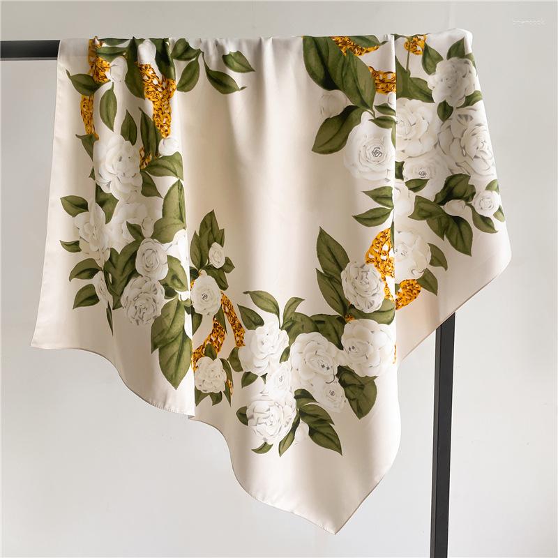 Scarves Fashion Twill Silk Neck Women Floral Printed Neckerchief Large Hijab Scarfs Square Shawls Wraps Bandana Head Scarf 90CM
Scarves Fashion Twill Silk Neck Women Floral Printed Neckerchief Large Hijab Scarfs Square Shawls Wraps Bandana Head Scarf 90CM