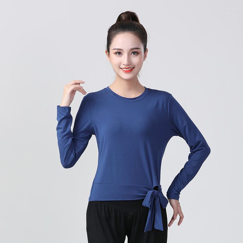 Stage Wear Adult Modal Dance Practice Clothes Women's Modern Body Training Ruched Side Drawstring Top Shirt Costume For Women Dancing, Black
Stage Wear Adult Modal Dance Practice Clothes Women's Modern Body Training Ruched Side Drawstring Top Shirt Costume For Women Dancing, Black
