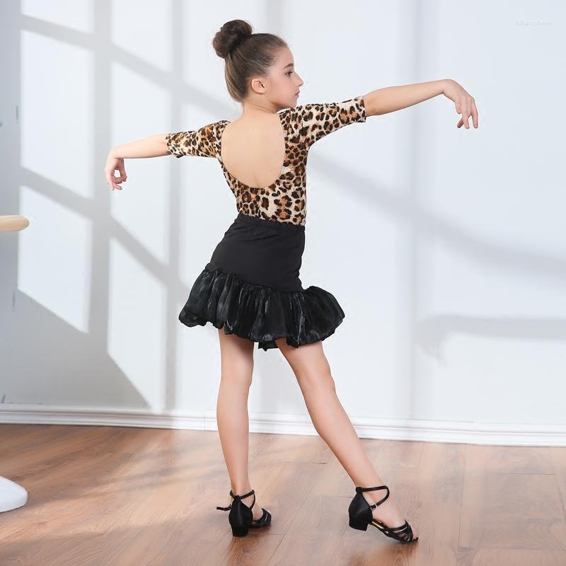 Stage Wear Little Girl Leopard Latin Dance Costumes Children Sexy Low Back Costume Performance Dress, 02
Stage Wear Little Girl Leopard Latin Dance Costumes Children Sexy Low Back Costume Performance Dress, 02