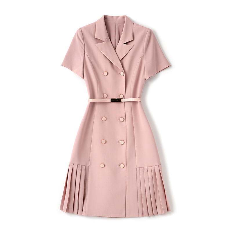 2023 Summer Pink Solid Color Waist Belted Dress Short Sleeve Lapel Neck Buttons Knee-Length Casual Dresses W3L049508
2023 Summer Pink Solid Color Waist Belted Dress Short Sleeve Lapel Neck Buttons Knee-Length Casual Dresses W3L049508